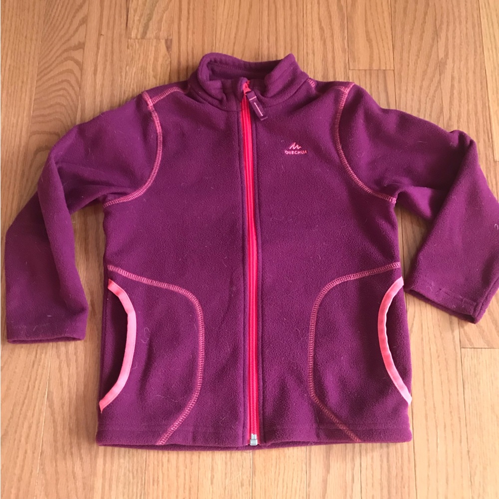 Quechua girls fleece jacket, size 5, like new